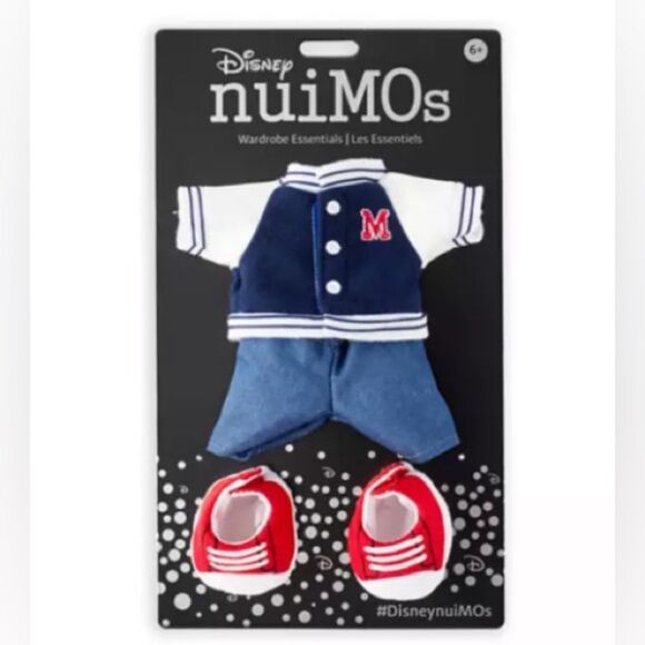 Disney nuiMOs Blue and White Varsity Set with Red Sneakers - Picture 1 of 3